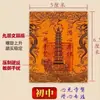 Adesivos de Celular com Folha de Ouro para a Torre Wenchang de Nove e Treze Camadas, Tartaruga Dragão, Wen Qu Kui Xing, Adesivos Wenchang, Presentes Banhados a Ouro para Sucesso nos Exames