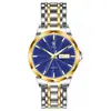 Relógio Masculino Rokyn Fashion À Prova D'água Superfície do Espelho em Forma de Diamante Luminoso Simples Relógio de Negócios Pulseira de Aço para Pulso Masculino
