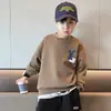 Sudadera Nueva de Primavera y Otoño 2025 para Niños y Niñas, Moderna con Diseño de Conejo Patchwork, Sudadera Casual de Calle de Moda para Niños para Otoño