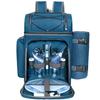 Mochila Popular Transfronteriza Personalizada Set de Vajilla Estilo Camping Bolsa de Picnic Bolsa de Hielo Refrigerada Aislada Mochila Multifuncional para Vino Tinto