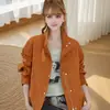 Novo Casaco Curto Feminino para Primavera e Outono, Solto, Casual, Design Moderno, Jaqueta Emagrecedora, Elegante e Versátil para Mulheres Baixinhas