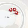 1 Pieza/Color Amor Sándwich Acrílico con Cuentas Lindo Hecho a Mano DIY Aretes Aretes Material Accesorios