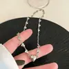 Colar com Pingente de Metal em Forma de Coração, Favorito de Menina Doce~ Corrente de Pescoço Feminina e Versátil com um Design Único, Corrente Nicho para Clavícula