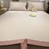 Juego de Sábanas de Cama con Esterilla Refrigerante de Seda de Hielo 100% Polipropileno para Clase de Verano, Juego de Tres Piezas, Cubierta de Cama de Cobertura Total, Esterilla de Seda de Hielo