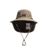 Chapéu de pescador de aba larga para proteção solar ao ar livre para homens, chapéu de sol com proteção para o pescoço de verão, chapéu respirável de secagem rápida para pesca e caminhada