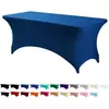 Funda Elástica para Mesa Transfronteriza de Comercio Exterior, Venta Directa de Fábrica, Mantel Elástico de Spandex para Fiesta de Bodas, Funda para Mesa de Cóctel, Mantel