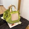 Bolso de lona para mujer, estilo informal, con letras, de gran capacidad, de tela, para estudiantes, 2024