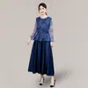 Nuevo Vestido Largo de Encaje Ajustado para la Primavera de 2026 para Reunión Anual, Efecto Adelgazante, Vestido Elegante para la Plataforma Independiente Wish