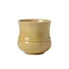 Ruyinui Song Esmalte Ocre Cálido Fondo Redondo Hecho a Mano Taza Maestra Taza de Té de Cerámica Taza de Cata de Té Gongfu Taza Individual Personal