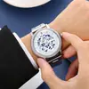 Transfronterizos Nuevos Productos Más Vendidos Relojes para Hombre con Correa de Acero Relojes de Cuarzo Calados Relojes para Hombre