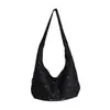 Bolso de lona estilo coreano minimalista de cielo estrellado para mujer, casual y versátil, bolsa de hombro tipo tote de gran capacidad para el día a día