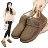 Zapatos de Algodón Birkenstock 2025 Suela Blanda Zapatos para Confinamiento Forrados de Felpa para Madres, Cálidos y Antideslizantes, Gorro Retro, Invierno Piel Antihielo