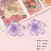Accesorios de Resina Transparente Flor de Cerezo Flor de Cinco Pétalos DIY Pegamento de Crema Parche para Funda de Teléfono Accesorios para Tocados