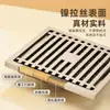 Popular desagüe de suelo de acero inoxidable estilo crema para baño y cocina, doble uso para cocina, baño y lavadora, con núcleo de cobre y característica antiolor