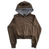 Outono e Inverno Novo Elegante Street Europeu e Americano Y2K Masculino e Feminino Hip-Hop Simples Solto Moletom com Capuz e Zíper e Calça de Moletom Atacado
