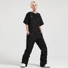 Pantalones de esquí de invierno para mujer, de una sola tabla, resistentes al viento, impermeables y resistentes al desgaste, para exteriores, de doble tabla, ropa de trabajo, traje de esquí de una pieza con tirantes.