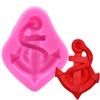 Molde de silicone âncora bolo de chocolate Ultra Light Clay Foil Molde