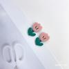 Acessórios acrílicos de folhas de flores coloridas coreanas para faça você mesmo, brincos feitos à mão, enfeite de cabeça, material pendente por atacado