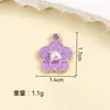 Colgante Popular Multicolor de Flor Transfronterizo para DIY Collar Pulsera Accesorios de Joyería Exquisito Colgante de Flor de Cinco Pétalos Margarita