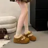 Plataforma de Venta Caliente Botas de Nieve Retro Birkenstock de Suela Gruesa para Mujer 2026 Nuevo Llegado de Invierno Zapatos de Algodón Cálidos Engrosados con Terciopelo
