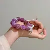 Pulsera Transparente de Perlas de Verano Estilo Fresco y Cool Moda Exquisita Borla Belleza de Alta Gama Única