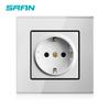 Shanran toma europea tipo 86 16A estándar europeo toma de pared alemana comercio exterior estándar europeo panel de vidrio templado europeo