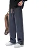 Atacado Transfronteiriço Calças Esportivas Masculinas de Veludo Cotelê, Outono e Inverno, Forradas com Fleece, Pierna Larga, Calças de Moletom Casuais, Corte Reto Solto, Tendência