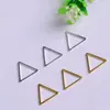 Brincos de triângulo geométrico oco de latão multicolorido galvanizado 13*1mm pingente de colar acessórios de joalheria para bagagem