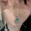 Kaiye Explosivo Buda Maitreya Collar Masculino Femenino Diamante Cadena de Clavícula de Alta Gama 2025 Lujo Ligero Nicho Colgante de Alta Gama