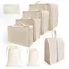 Bolsa de almacenamiento de viaje, juego de seis piezas, juego de siete piezas, juego de ocho piezas, bolsa de lavado plegable, bolsa de almacenamiento de ropa, paquete de bolsa de viaje