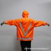 Ropa de saneamiento vial impermeable reflectante luminosa LED recargable por USB abrigo reflectante impermeable