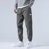 Calça de Trabalho Casual Tendência Masculina Algodão Puro Vintage Outono e Inverno Harem Jogger Solta Versátil Longa