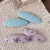 Pinza para el pelo con flor de tela colorida de diseño de nicho estilo coreano, pinza BB, pinza para flequillo de lunares frescos, accesorio para el cabello, hecho a mano, versátil para mujeres