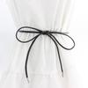 Cadena de cintura ajustada versión coreana de cinturón delgado correa decorativa simple con lazo para atar al vestido cuerda de cintura para mujer una generación de cabello