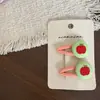 Nuevos Pasadores de Pelo Coloridos con Forma de Corazón de Fruta y Animales para Niños, Pasadores, Pinzas Laterales, Pinzas para Flequillo
