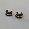 Pendientes Redondos Sencillos de Resina de Plata Coreana Pendientes Sencillos de Nicho con Temperamento Pendientes de Moda de Gama Alta al por Mayor para Mujeres