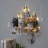 Prateleira Decorativa de Parede em Formato de Nuvem para Sala de Estar, Suporte de Armazenamento de Parede Estilo Ins para Quarto na Parede ao Lado da Cama, Instalação Sem Furos
