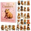 Calendario de cuenta atrás de Navidad 2026 transfronterizo, caja sorpresa, mini colgante de marmota, caja de regalo de calendario de Navidad