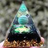 Nuevo Cristal Natural Transfronterizo Piedra Triturada Resina Pirámide Adorno para el Hogar Artesanía Adorno para el Hogar Chakra