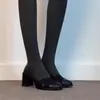 Zapatos de mujer retro estilo francés con punta redonda y tacón grueso, nuevo modelo 2026, correa elástica, tacones altos cómodos, zapatos Mary Jane de corte bajo
