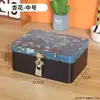 Caja pequeña cerrada caja de almacenamiento caja de hierro alcancía pequeña caja con contraseña joyero caja de bloqueo para teléfono móvil alcancía caja fuerte