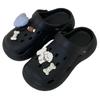 Estilo Ins Amor Cachorro Cómodos Plataforma Aumentada Zapatos con Agujeros Estilo Deportivo Dibujos Animados Sandalias de Playa para Mujer Verano