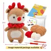 Paquete de Materiales para Crochet de Lana Set Muñeca de Peluche de Tejido Muñeca Tejida Muñeca de Ganchillo Tejido DIY