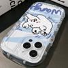 Para Apple 13 funda de teléfono móvil nueva 14/15 silicona transparente iPhone12 linda caricatura 16 todo incluido anti-caída