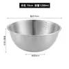 Tazón de ensalada de acero inoxidable, tazón grande de una sola capa estilo coreano para sopa, fideos, platos fríos, tazón para fideos instantáneos, tazón para fideos de caracol, tazón para arroz
