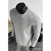 Moda Estrangeira Marca da Moda Americana Patchwork Desconstruído Manga Longa Camiseta Outono Retro Versátil Solto Casual Top Camisa Base Camada Masculina