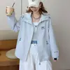 Chaqueta con capucha de estilo casual para exteriores, moderna y versátil para mujer, nueva chaqueta cortavientos de primavera y otoño, prenda de abrigo elegante