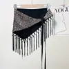 Lenço Triangular com Franjas, Estampa de Leopardo, Seda Brilhante, Multifuncional de Verão, Nicho, Cinto Decorativo de Alta Qualidade, Acessório para Camadas
