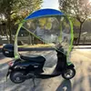 Sombrilla para Vehículo Eléctrico con Dosel Desmontable, Parasol, Cubierta para la Lluvia, Cubierta a Prueba de Viento para Vehículo Eléctrico, Parasol Semicerrado para Patinete Eléctrico