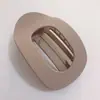 Elegante Pinza Plana para el Cabello con Estampado de Leopardo para Mujer, Pinza Curva de Alta Gama para Cola de Caballo, Nuevo Estilo 2026 Pinza de Tiburón para la Parte Posterior de la Cabeza Accesorio para el Cabello